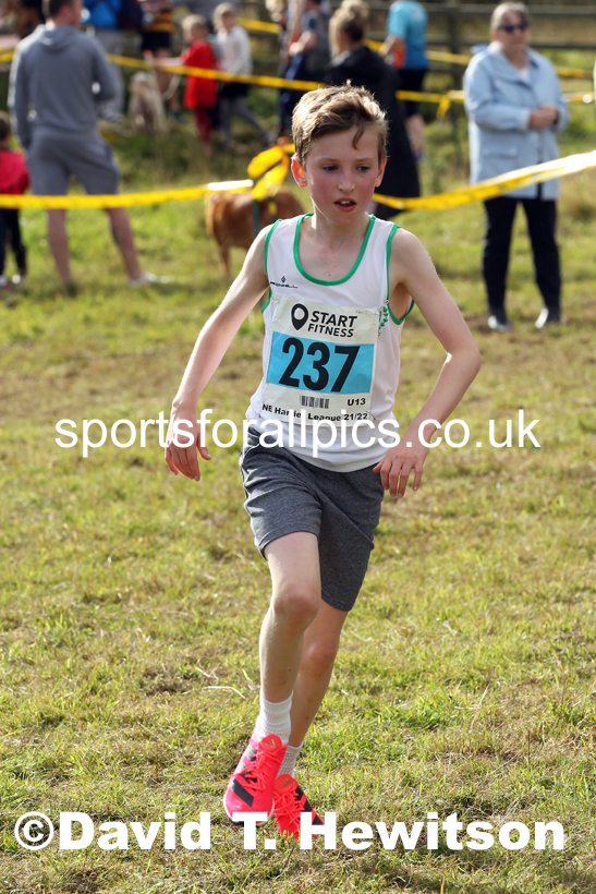 Boys under-13s 2021 North Eastern Harrier League, Druridge Bay. Photo: David T. Hewitson/Sports for All Pics